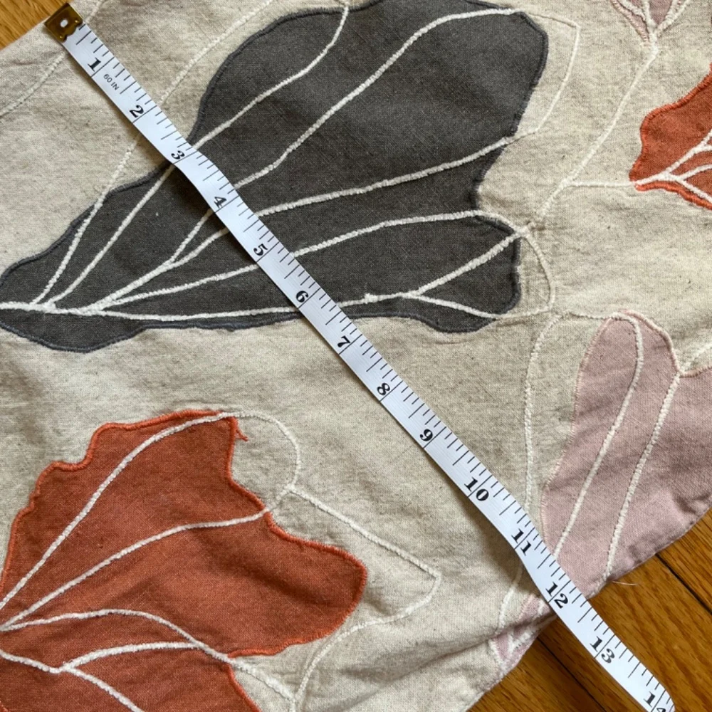 Crate and Barrel Floret Embroidered Table Runner